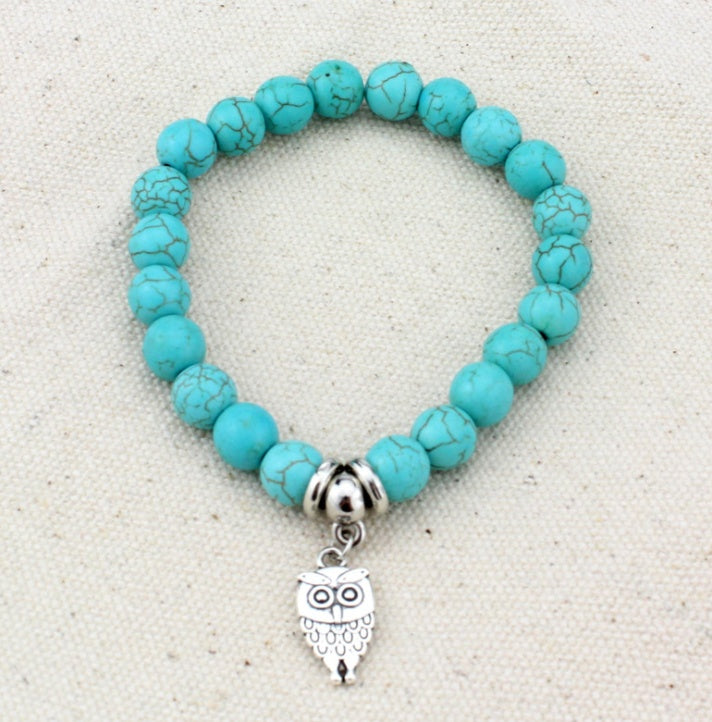 Bracelet Boho Vintage Turquoises, bijoux fantaisie