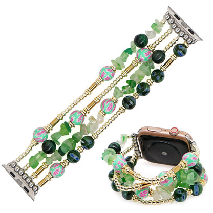 Boho Semi-Precious Stone Statement Beaded Strap