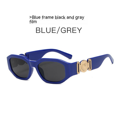 Small Square Box Sunglasses Head Polygon Glasses