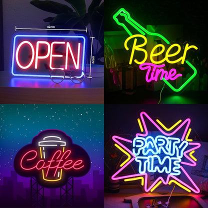 LLED Neon Light Bar Wall Decorative Atmosphere