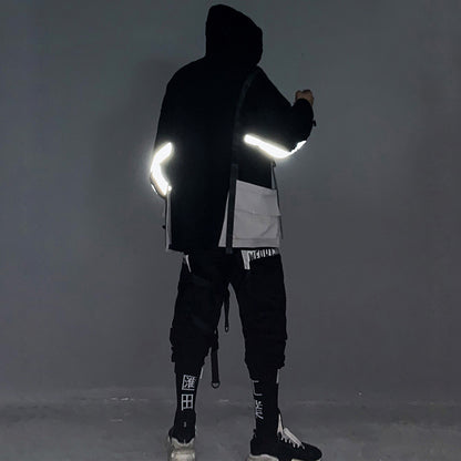 Reflective strip hoodie