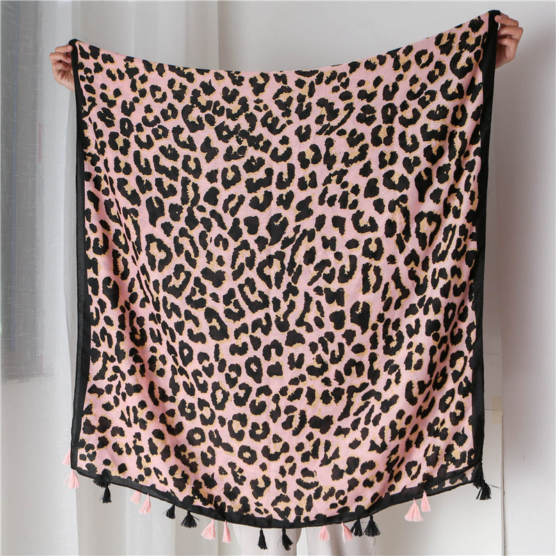 Leopard print scarf