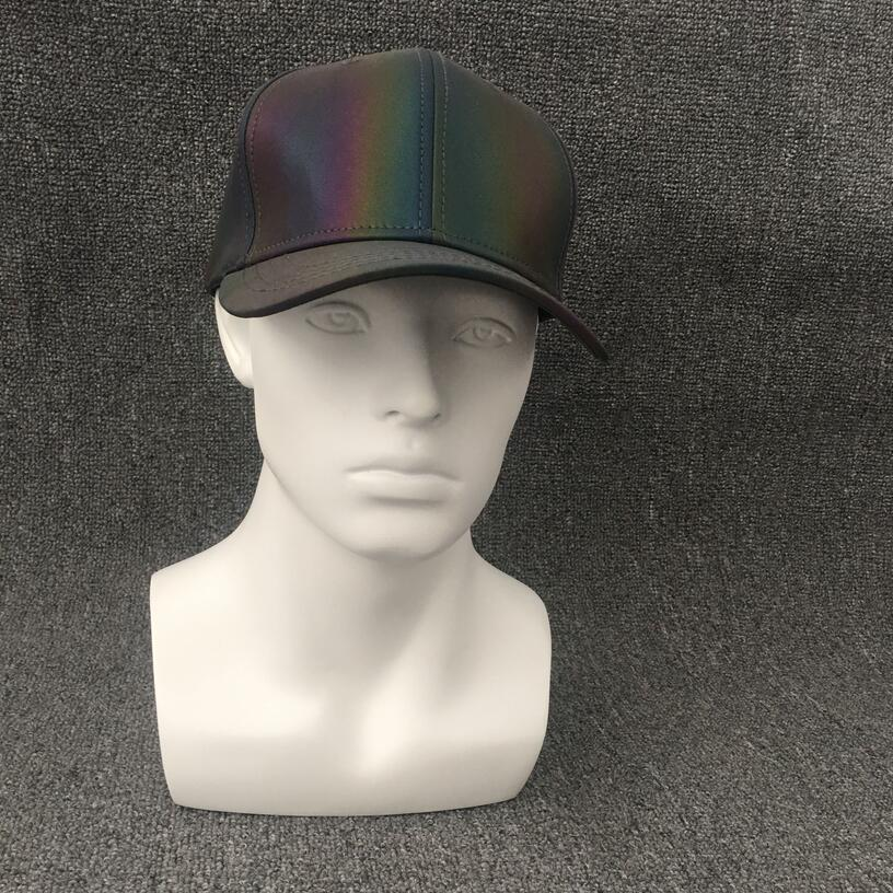 Colorful reflective baseball cap