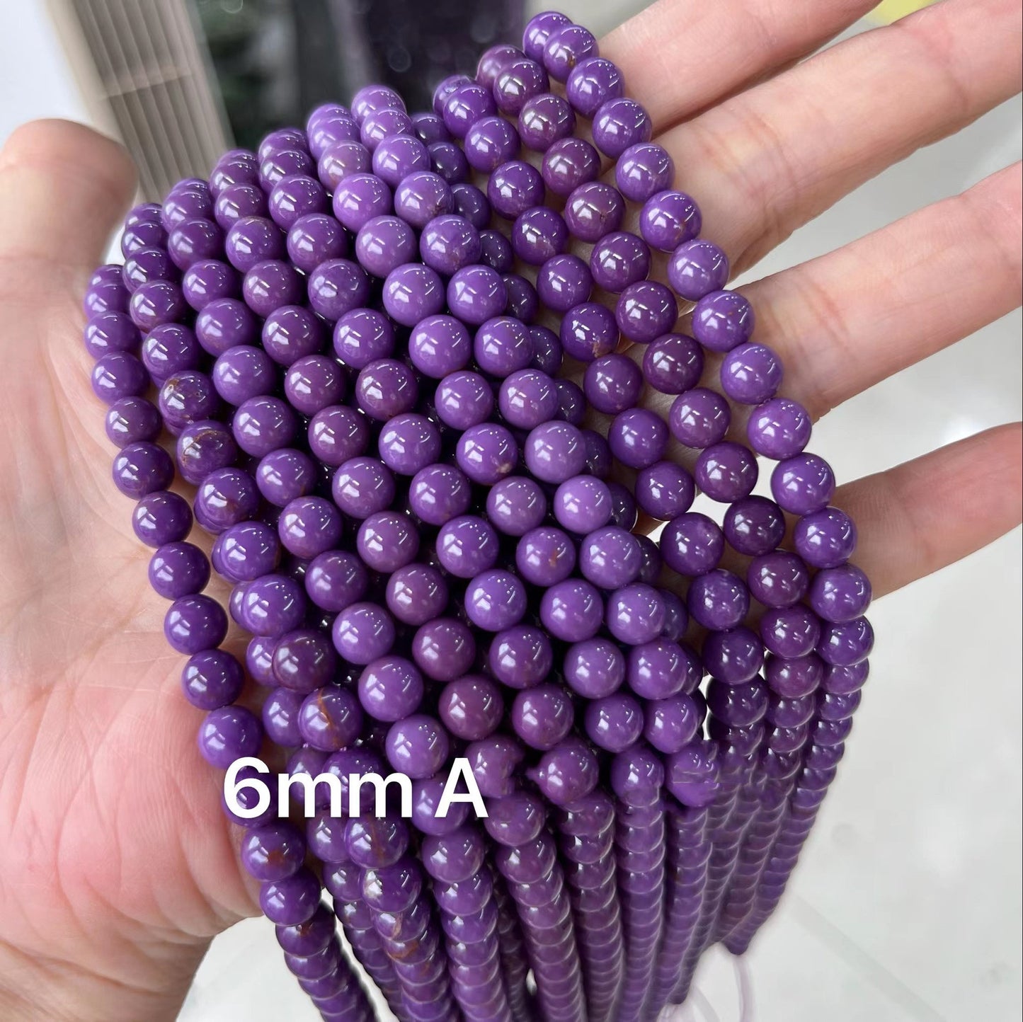 American Amethyst Beads Natural Mica Beads