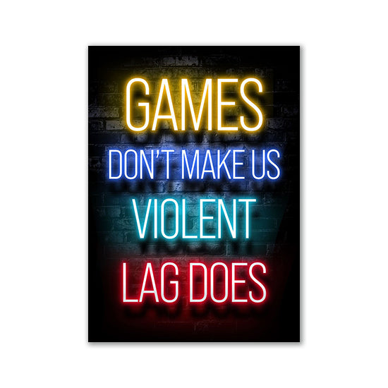 Nordic Neon Advertising Game Canvas Core