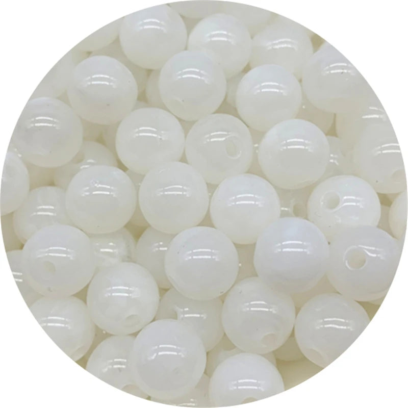 6/8/10MM Acrylic Beads Round Shape Cloud beads Loose Spacer Beads For Jewelry Making DIY Charms Bracelet Necklace Accessories