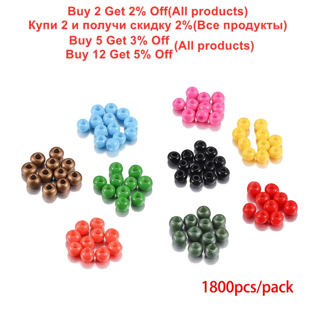 1000/1800Pcs 2mm Beads Czech Glass Seed Beads Small Round Loose Bead for DIY Earrings Bracelet Jewelry Making Accessories