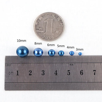 3-10mm 10g No Hole ABS Imitation Pearl Bead Round Plastic Acrylic Spacer Bead for DIY Jewelry Making Findings F0912