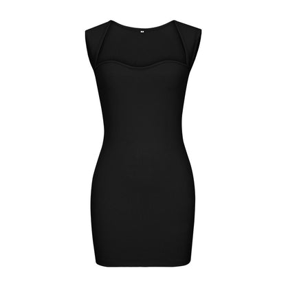 Spring Summer Women Clothing Sexy Nightclub Dress Sleeveless Knitted Hip Spaghetti Straps Dress