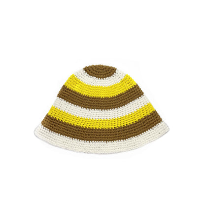 Mixed Color Stripe Wool Bucket Hat