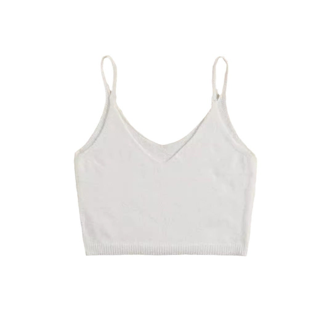 Pull sans manches, Camisole, chemise à bascule, tricot personnalisé pour femmes, été