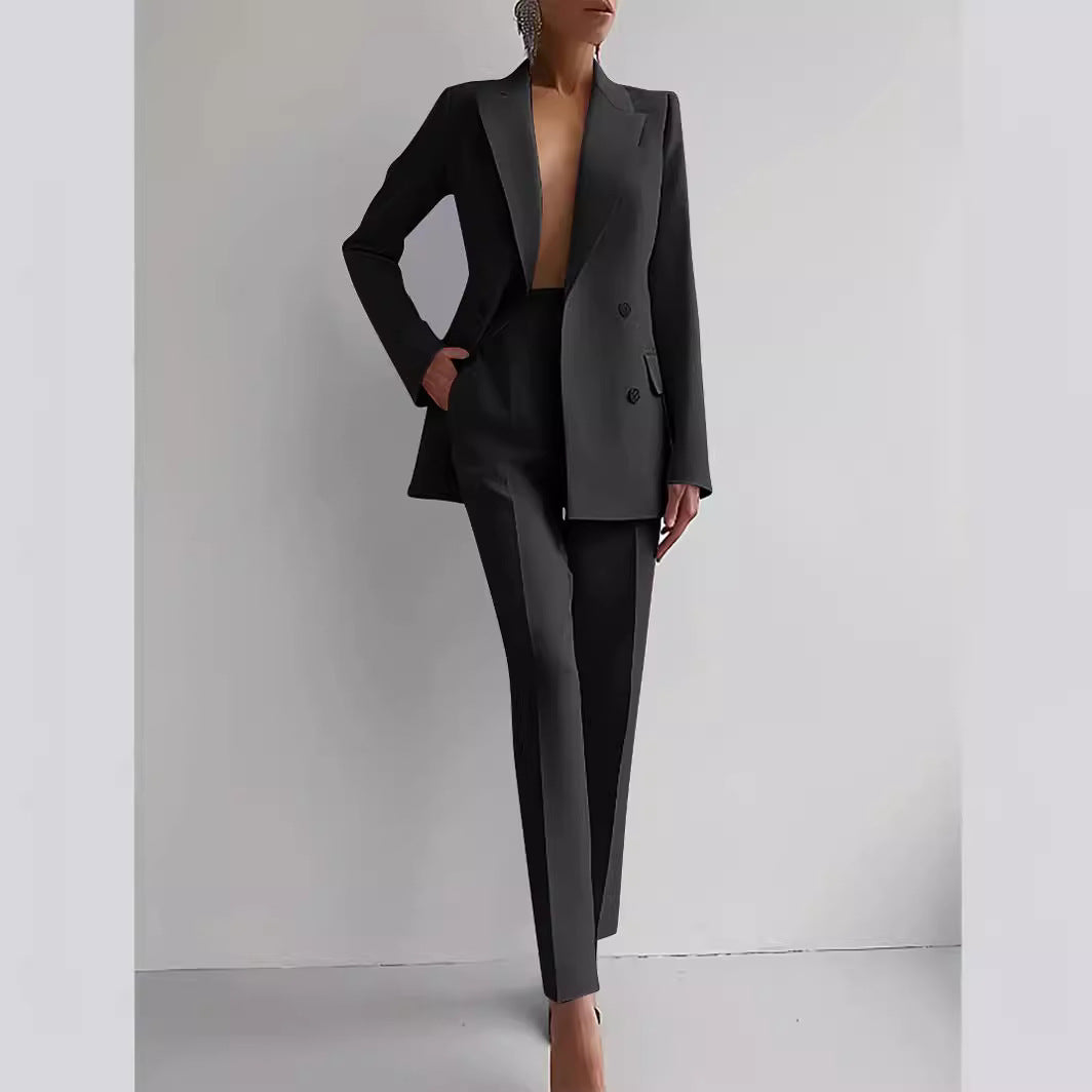 Costume de costume pour femmes, tenue d'affaires décontractée à la mode