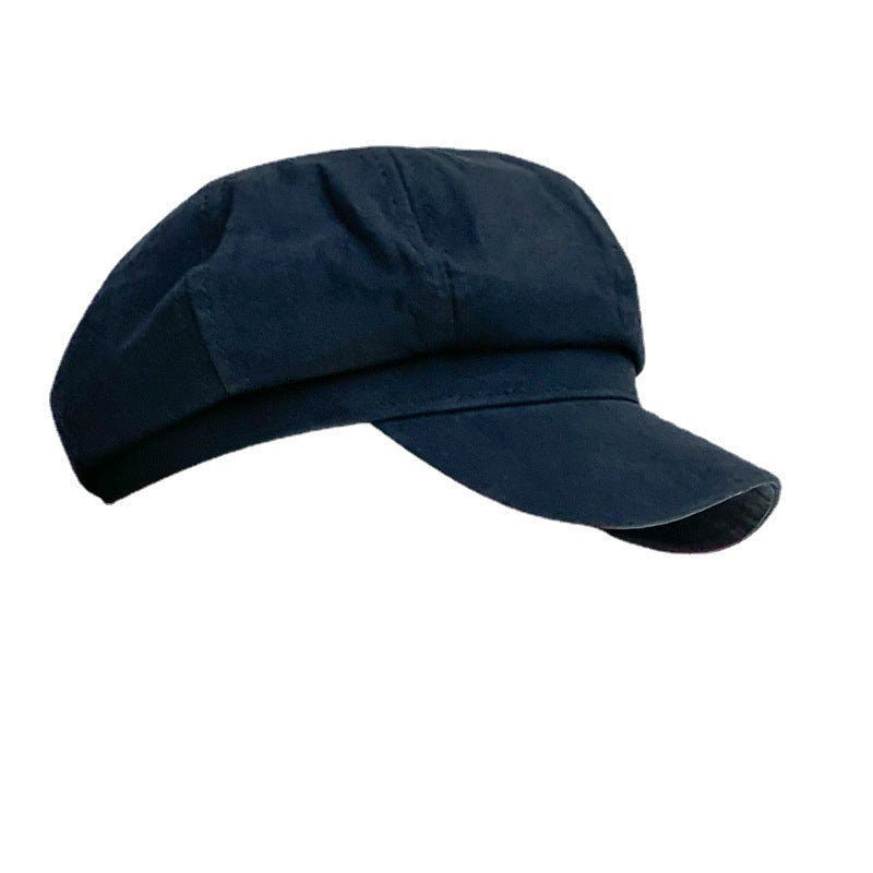 Casquette octogonale fine respirante en coton et lin pour enfants