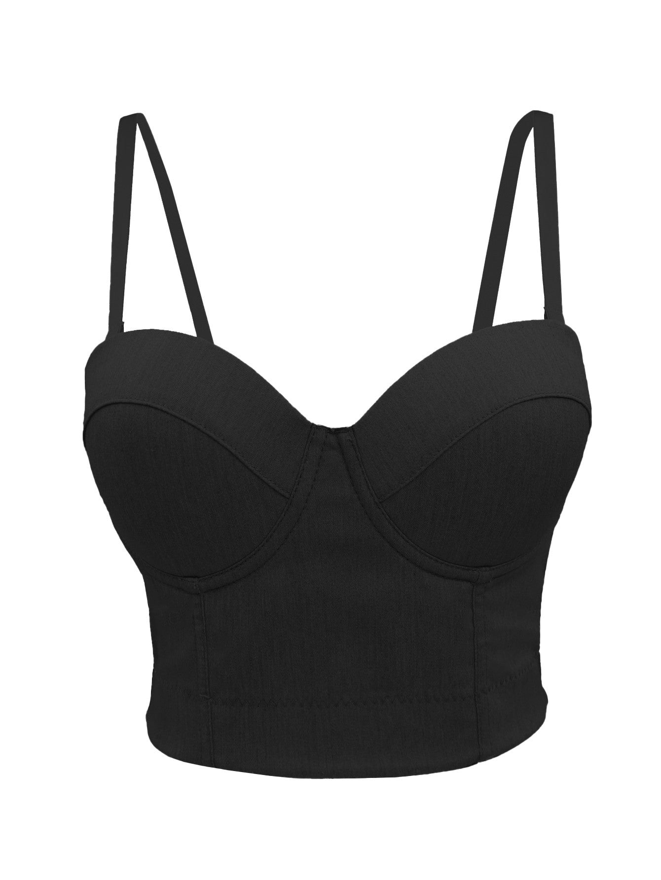 Corsé deshuesado camisola vaquera elástica para mujer, Top corto de verano, ajustado, Sexy, sin espalda, ropa interior, Top de tubo Base