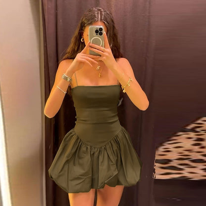 Ropa de mujer Vestido tubo sexy de verano con cuello en V y cintura adelgazante