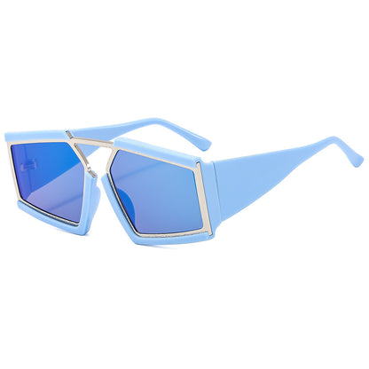 Trendy Square Metal Mixed Sunglasses