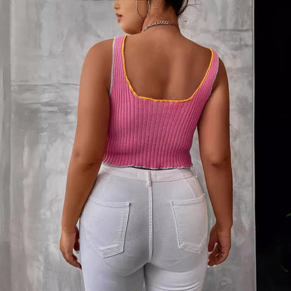 Chandail à bascule sans manches, Camisole d'été pour femmes, pull personnalisé