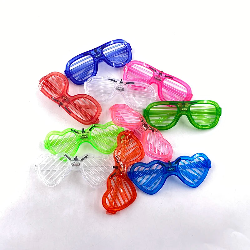 New Cool Wireless Glowing LED Light Up Glasses For Rave Festival Party Luminous Neon Mosaic Sunglasses club disco Eye Glasses