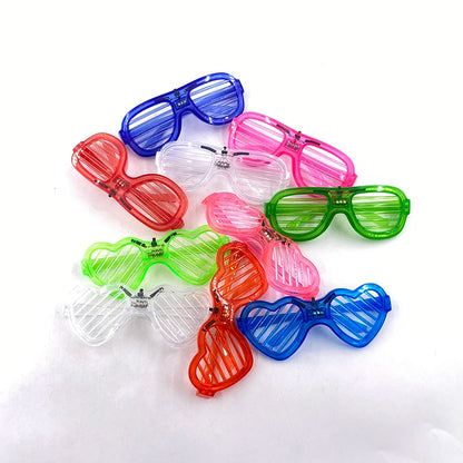 Nouveau Cool sans fil LED lumineuse éclairer lunettes pour Rave Festival fête lumineux néon mosaïque lunettes de soleil club disco lunettes