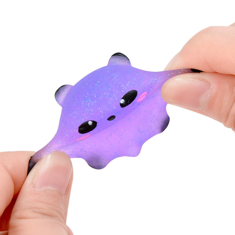 6Pcs Mochi Squishy Glitter Animal Anti Stress Toy Squeeze Funny Gifts Party Giveaways For Kids Birthday Juguetes Novedosos