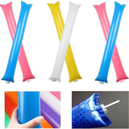 40Pcs Thunder Sticks Team Spirit Boom Sticks Cheering Noise Makers Plastic Cheerleading Spirit Stick Bam Inflatable Noisemakers