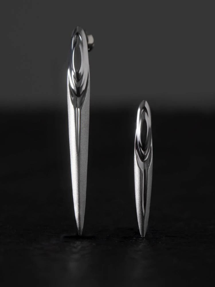 2023 New Moses Scepter Earrings Metal Cyberpunk Women Men's Jewelry Party Gift