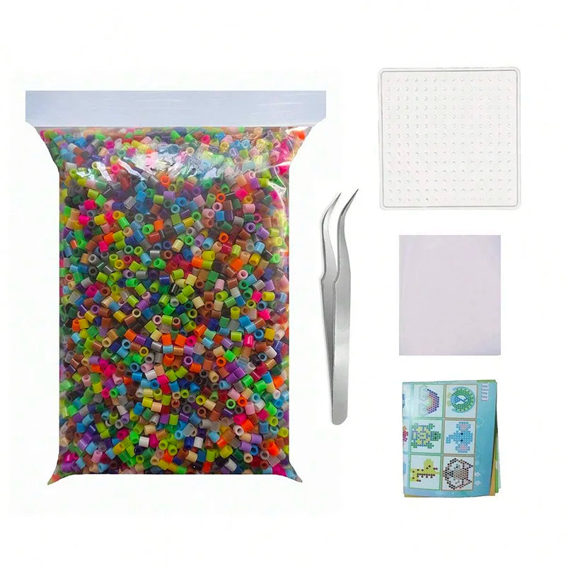 Kit de perles à fusible 2.6mm/5mm, Puzzle 3D Pixel, perles de fer, jouets pour enfants, perles de fusion, artisanat créatif fait à la main, jouets éducatifs de bricolage