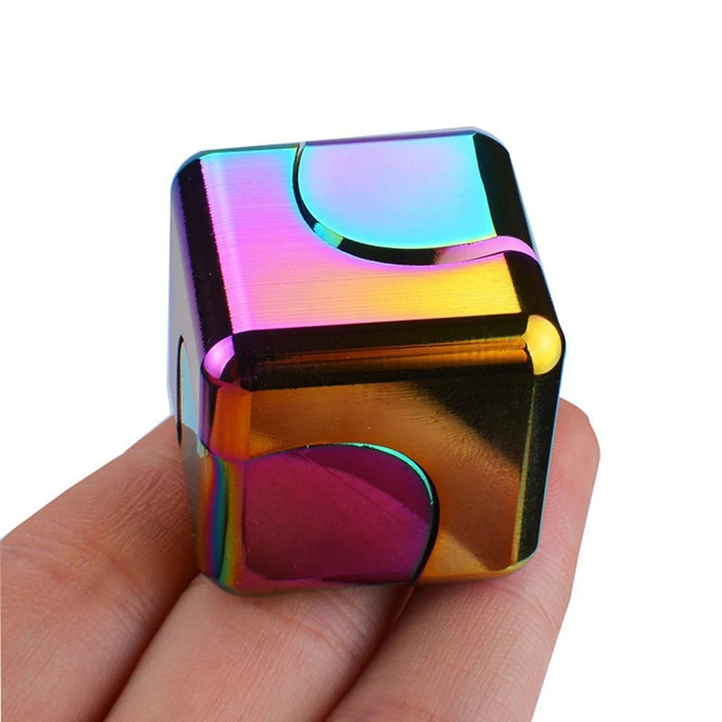 Square Fidget Spinner Anti Stress Toy Metal Spinning Top EDC Gadgets Brinquedos Para Alívio Do Estresse