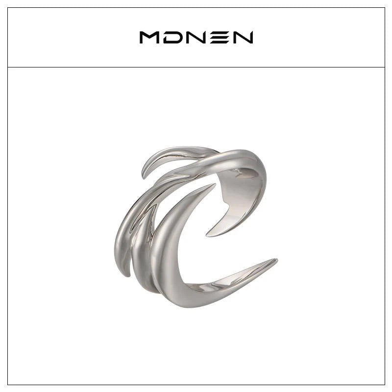 Anillo de garra de dragón licuado para hombre y mujer, ajuste de apertura, anillos para mujer, regalos de joyería, novedad de 2023