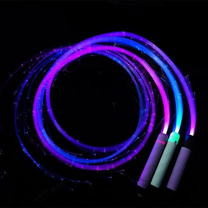 LED Fiber Optic Whip 360° Swivel Super Bright Light Up Rave Toy Pixel Flow Lace Dance Festival Night Atmosphere Props For Party