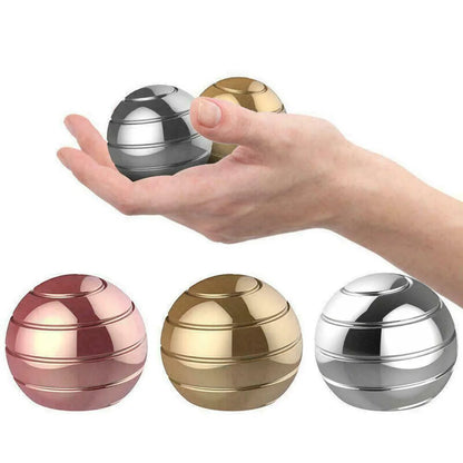 Gyroscope Ball Rotating Spherical Gyroscope Kinetic Fidget Toy for adult kid Optical Illusion Flowing Finger Toy Spinning Toy