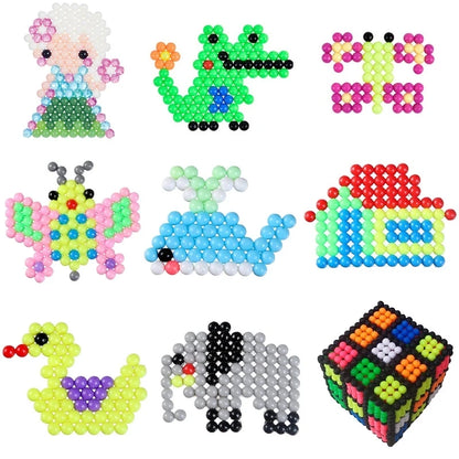 300Pcs 24 Colors 5mm DIY Water Beads Spray Magic Beads Educational 3D Handmade Hama Beads Ball Games Fuse Bead for Children Toys