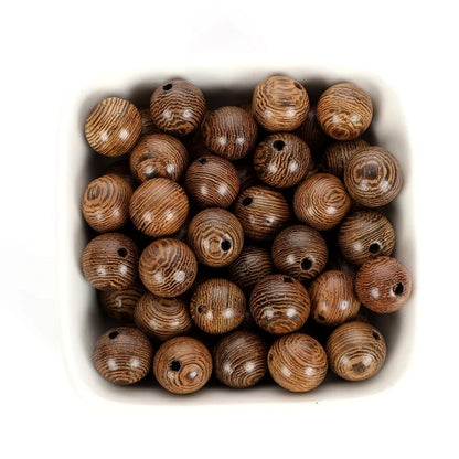 6/8.5/10/12mm Natural Stripe Wooden Beads Jewelry Making Spacer Ball Diy Round Environmental Wood Bracelet Necklace