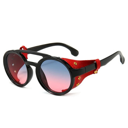 Gafas de sol redondas Retro Vintage para hombre y mujer, gafas Cyber ​​Punk, gafas de sol góticas Steampunk, gafas UV400, gafas de sol