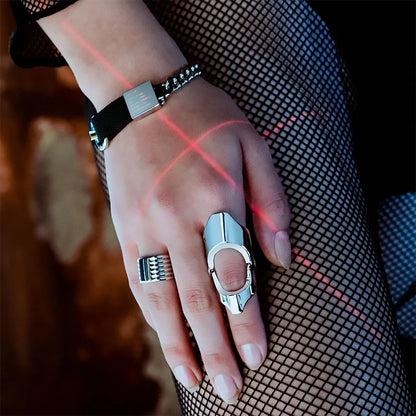 Bague d'auto-défense commune, nouveau Design de Niche, Style Cyberpunk, bijoux unisexe, cadeau de fête, 2023