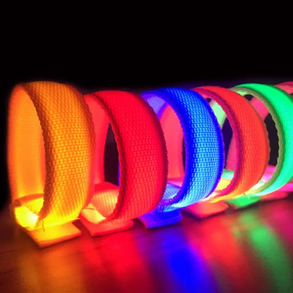 6/12pcs LED Light Bracelet Neon Bracelet Light Up Bracelet Wristband Luminous Flashing Sports Wristband Glow in The Dark Party