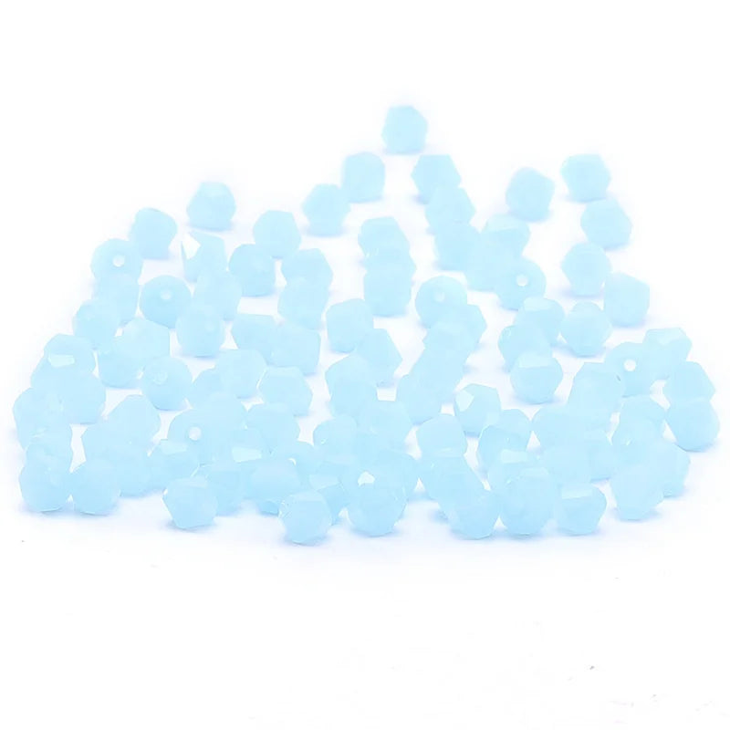 300pcs Exquisite 4mm Bicone Loose Crystal Beads For Jewelry Making Accessories 001-020