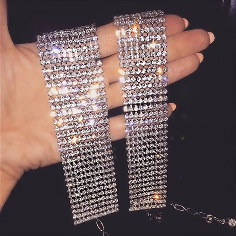 Collier en strass à paillettes pour femmes, accessoires de vêtements Y2k, bijoux de fête de Cocktail, Streetwear pour filles, chaîne en métal