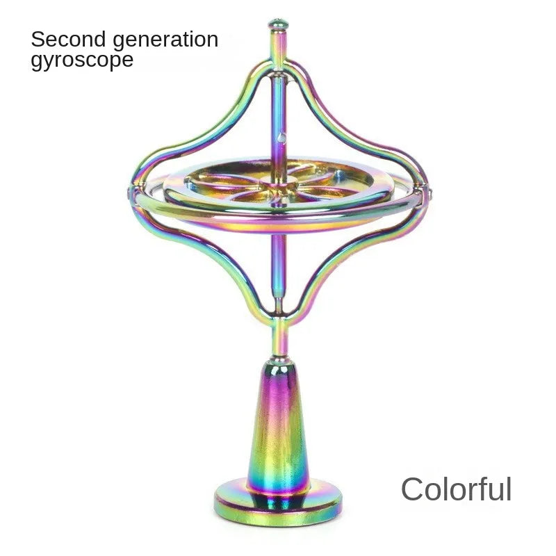 Gyroscope à doigt en métal, apprentissage scientifique créatif, soulagement de la pression supérieure, jouet classique, jouet éducatif pour enfants