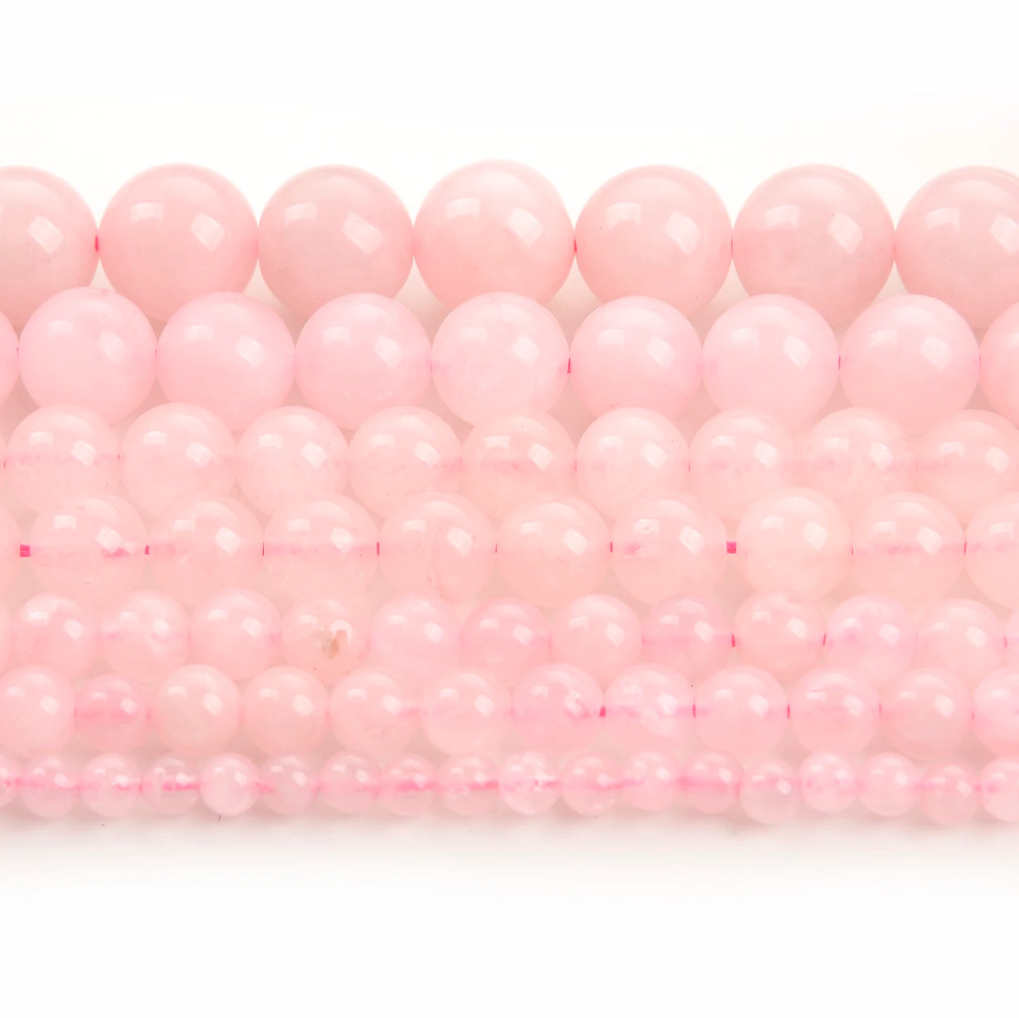 Natural Stone Beads Rose Quartz Madagascar Round Pink crystal Beads for Jewelry Making DIY Bracelet Necklace 4 6 8 10 12mm