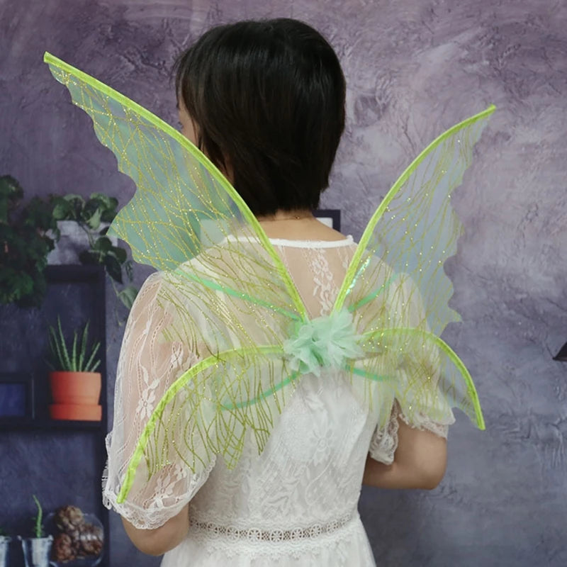 Fairy Wing Cape Adult Halloween Party Cosplay Fairy Angel  Wing Performance Costume Festival Rave Stage Props Dropshipping