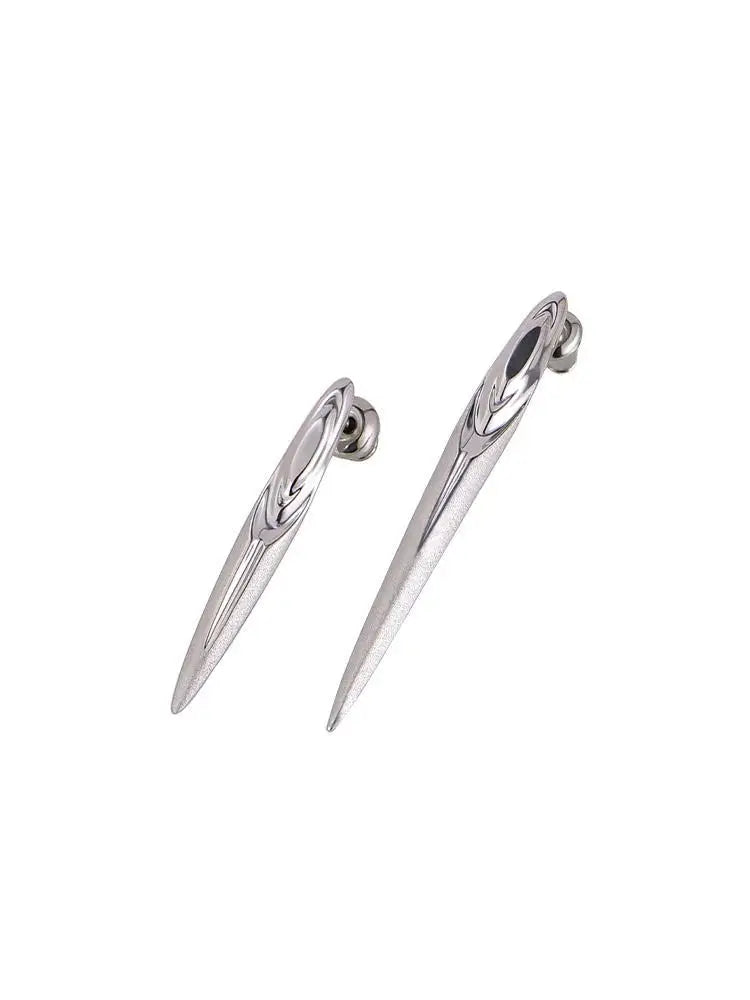 2023 New Moses Scepter Earrings Metal Cyberpunk Women Men's Jewelry Party Gift