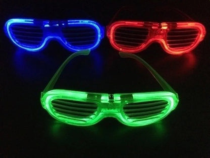 Flashing Party LED Light Glasses for Party Birthday Party Funny Tricky Fluorescent Luminous Rave Costume Party DJ Bright