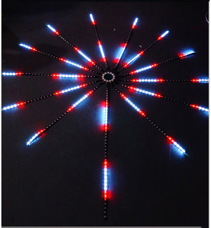 Feu d'artifice de chapiteau à commande vocale LED, lumière décorative polychrome