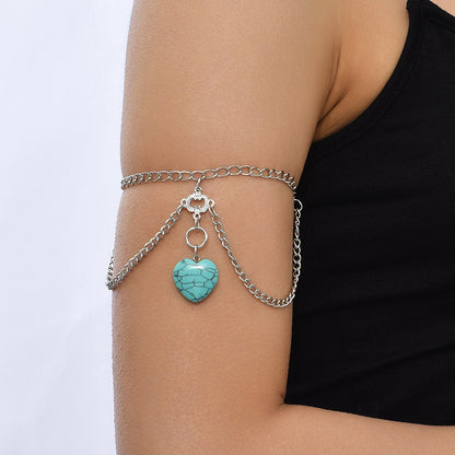 Ins Creative – bijoux délicats en chaîne de corps Turquoise