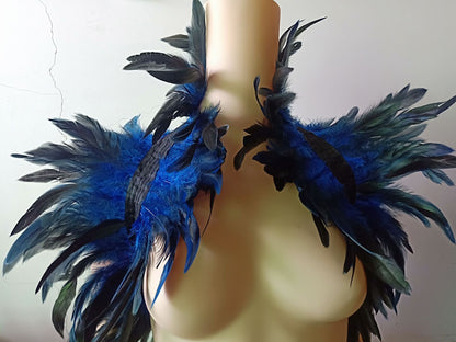 Feather Shawl Cloak Cape Scarf