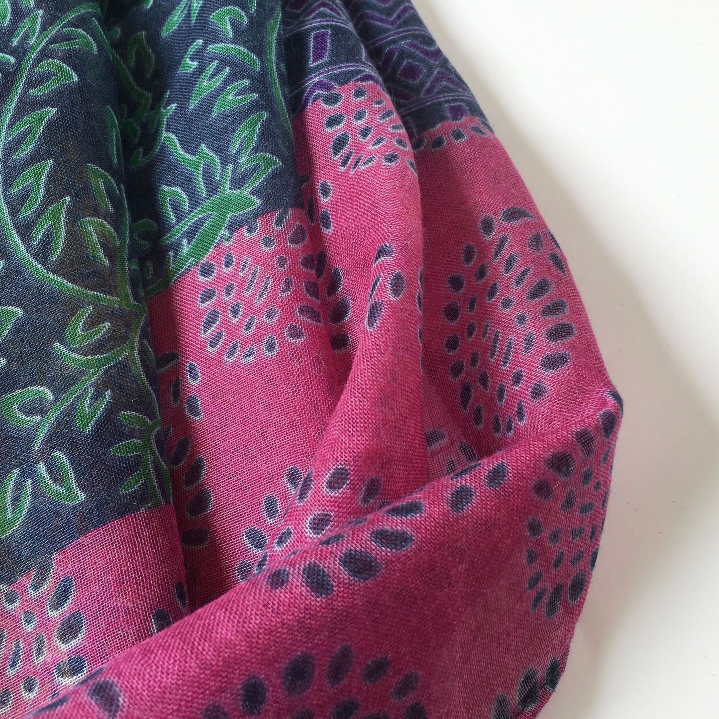 Anti-Sai Silk Scarf Women Geometric Cashew Print Thin Cotton And Linen Scarf