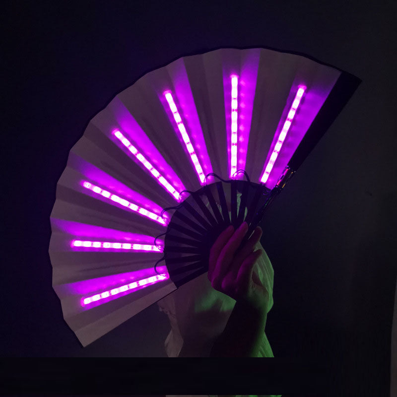 LED Luminous Fan Color Folding Fan