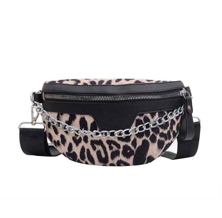 Lady Leopard Print Fanny Pack Europe And America