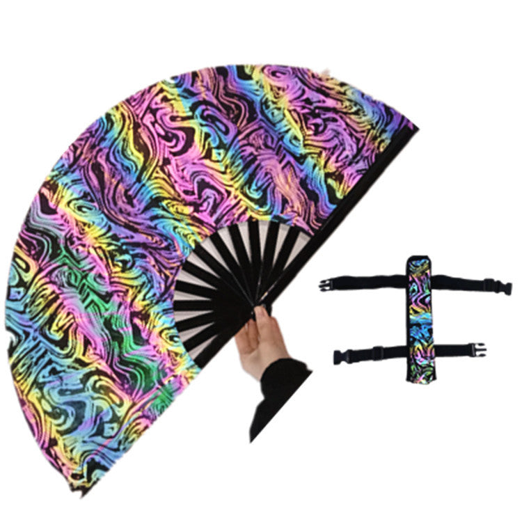 Large Reflective Cloth Fan 33cm Tai Kung Fu